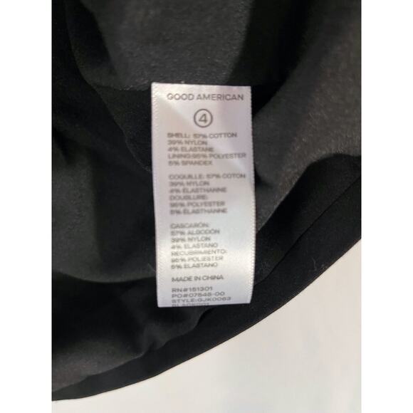 NWT Good American Boss Blazer 2.0 size 4 XL Double Breasted Oversized Black - Picture 5 of 8